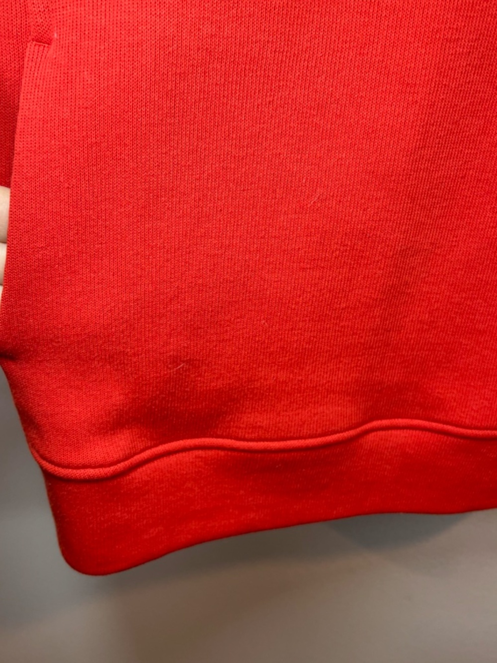 Duluth Trading Co. Ribbed Crewneck Sweatshirt  Orange Pockets Cotton  NEW Medium - Picture 8 of 13